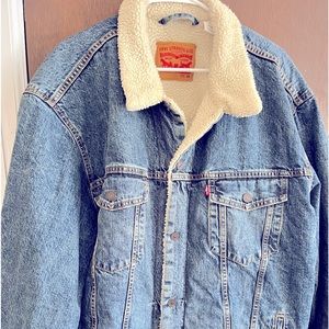 Men’s Levi’s Fur Lined Denim Jacket 3XL